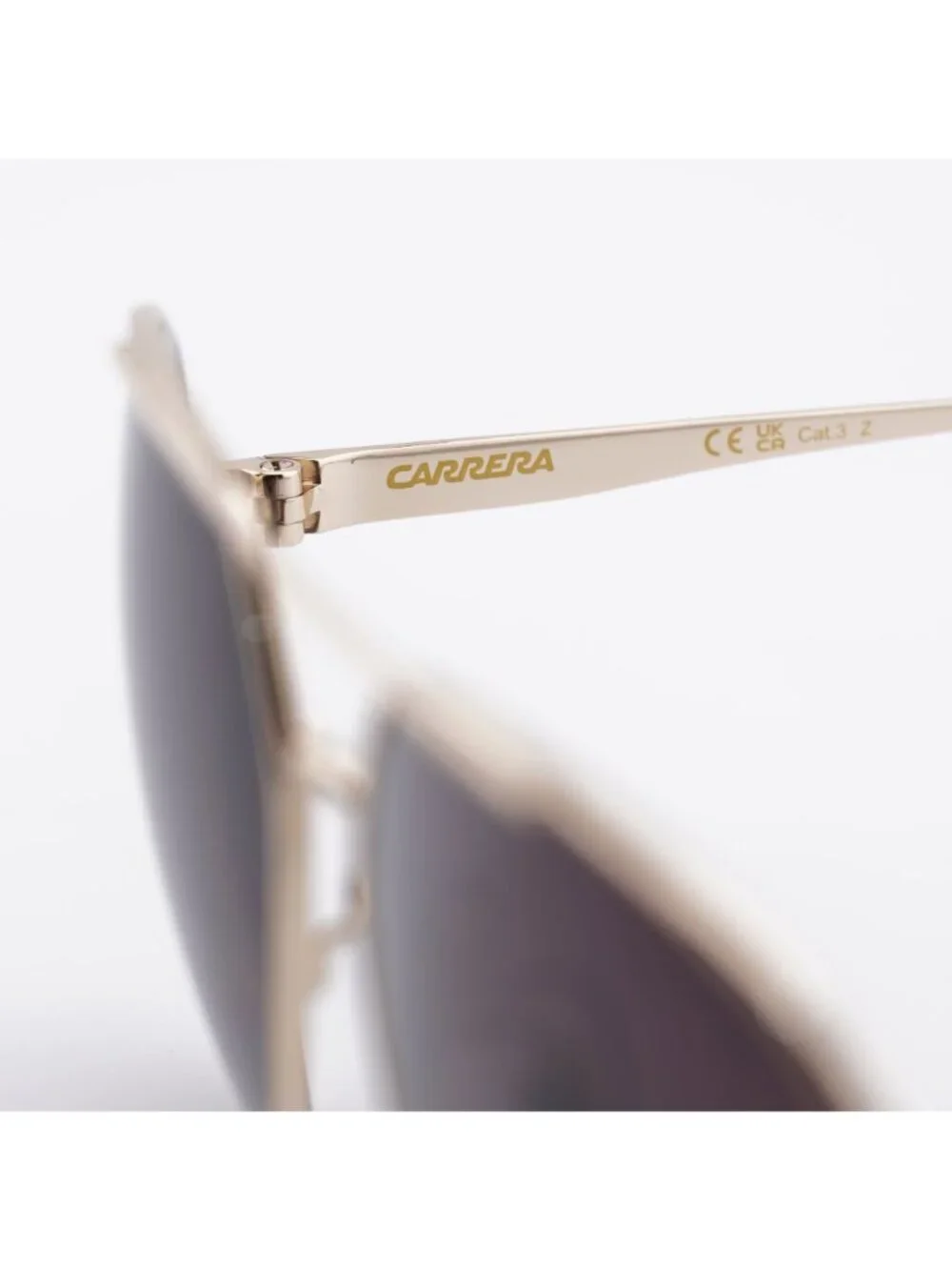 CARRERA 3005/S 006J LA Sunglasses Gold Aviator Frame, Brown Polarized Lenses